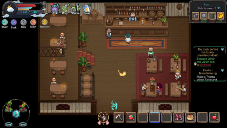 画像ギャラリー No.002のサムネイル画像 / 自動化農業シム「牧神町物語」，3月14日にSteamでリリース。資源を集めるところから始め，自動化された生産設備を作り上げていく