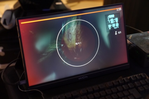 画像ギャラリー No.006のサムネイル画像 / リアルな絶叫でクリーチャーを撃退。「THREAT -SCREAM AND ESCAPE-」に必要なものは銃弾でも十字架でもなく，強靭な喉と体力だ［BitSummit］