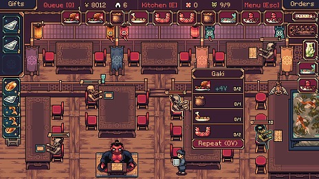 画像ギャラリー No.003のサムネイル画像 / 日本風ファンタジー世界を舞台にした新作PC用ソフト「The Way of the Tray」，2025年内発売へ。妖怪たちに料理を提供していくウェイターシム