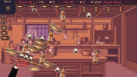 画像ギャラリー No.005のサムネイル画像 / 日本風ファンタジー世界を舞台にした新作PC用ソフト「The Way of the Tray」，2025年内発売へ。妖怪たちに料理を提供していくウェイターシム