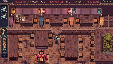 画像ギャラリー No.006のサムネイル画像 / 日本風ファンタジー世界を舞台にした新作PC用ソフト「The Way of the Tray」，2025年内発売へ。妖怪たちに料理を提供していくウェイターシム