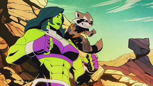 画像ギャラリー No.001のサムネイル画像 / 「MARVEL Cosmic Invasion」，最新映像を公開。ロケット・ラクーンとシー・ハルクが参戦
