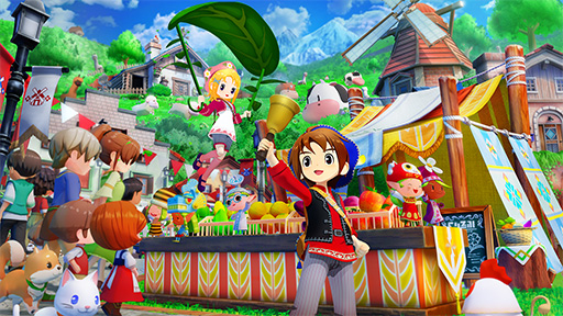 画像ギャラリー No.001のサムネイル画像 / 「牧場物語 Let's!風のグランドバザール」,ゲームの軸となる「バザール」の詳細情報が公開に。自然の恵みを販売してお金を稼ごう