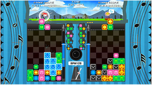 画像ギャラリー No.001のサムネイル画像 / 落ち物パズルゲームとリズムゲームを組み合わせた「マジカルビート」，Steam版を本日発売。リズムに合わせてビートンを落としていこう