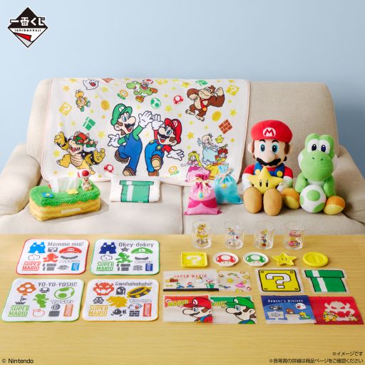 画像ギャラリー No.001のサムネイル画像 / 「一番くじ スーパーマリオ いつも一緒マリオ&フレンズ」,11月28日に発売。A賞はマリオがおしゃべりする約32cmのぬいぐるみ