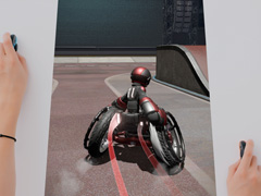 車椅子バスケ風のスポーツゲーム「Drag x Drive」先行プレイ。両手にマウスで車輪を操作するスタイルが特殊すぎて楽しい［Switch 2先行体験］
