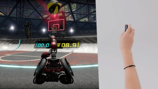 画像ギャラリー No.039のサムネイル画像 / ［プレイレポ］2本のJoy-Con 2をマウスにして遊ぶ，新感覚のスポーツゲーム「Drag x Drive」。その魅力は超クールなガチバスケだけじゃなかった！
