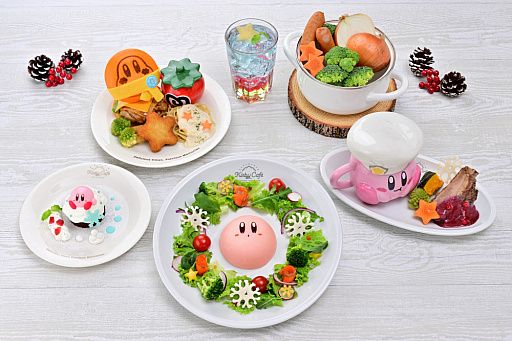 画像ギャラリー No.001のサムネイル画像 / 「カービィカフェ WINTER 2025」2025年11月12日から2026年3月3日まで開催。ニット風な新作グッズがかわいい