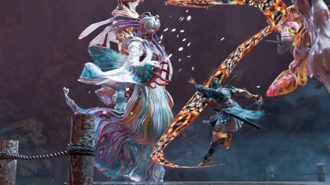 画像ギャラリー No.010のサムネイル画像 / 「祇：Path of the Goddess」発売1周年を記念した“弥七波形”の配布決定。BGMを8ビット風に変化させる特別アイテム