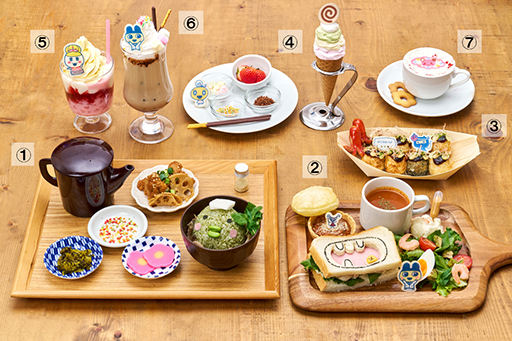 画像ギャラリー No.005のサムネイル画像 / 「たまごっちのプチプチおみせっち」カプコンカフェコラボメニュー＆限定グッズを公開。くちぱっちのおふろやさんなどがフードに