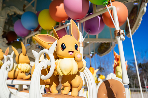 画像ギャラリー No.003のサムネイル画像 / ポケパーク カントー,イーブイたちのメリーゴーランド「ブイブイボヤージュ」をテーマにしたグッズの情報などを公開