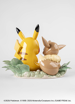 画像ギャラリー No.008のサムネイル画像 / ピカチュウ&イーブイの100万円のオブジェが登場。288体限定制作となる精緻な作品