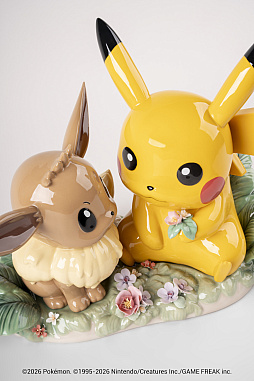 画像ギャラリー No.009のサムネイル画像 / ピカチュウ&イーブイの100万円のオブジェが登場。288体限定制作となる精緻な作品