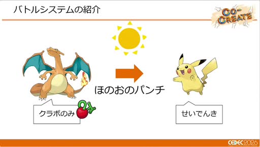 画像ギャラリー No.005のサムネイル画像 / ターン制とリアルタイム制を支える「ポケモン」の共通バトルシステム。「Pokémon LEGENDS Z-A」での運用事例［CEDEC 2026］