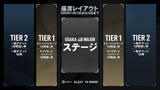 画像ギャラリー No.003のサムネイル画像 / 「R6S」の世界大会「BLAST R6 OSAKA MAJOR」,チケットの先行販売を開始