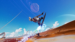 画像ギャラリー No.004のサムネイル画像 / オープンワールド型SFアクションADV「スター・オーバードライブ」，PS5パッケージ版を本日発売。謎に満ちた惑星をホバーボードで駆け巡れ