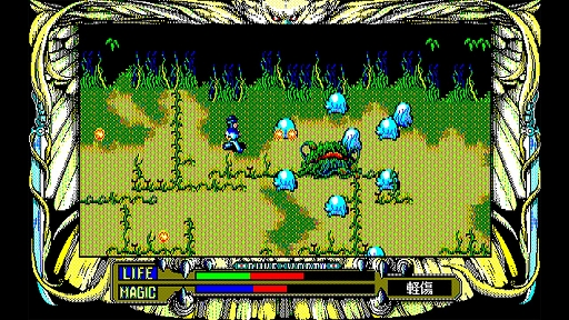 画像ギャラリー No.002のサムネイル画像 / 「EGGコンソール ルーンワース 黒衣の貴公子 PC-9801」本日配信。発動までに詠唱時間のかかる呪文システムが特徴のアクションRPG