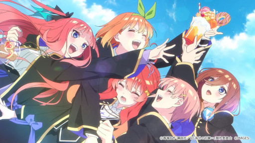 画像ギャラリー No.014のサムネイル画像 / 「五等分のプリンセス 〜幻想と深淵と魔法学院〜」，オープニングムービーを公開。中野家の五つ子がテーマソング「明日へ」を歌う