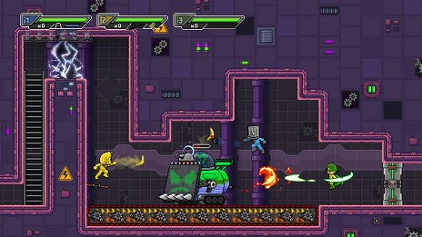 画像ギャラリー No.010のサムネイル画像 / ヴルスラ星人の侵略を食い止めろ！ 2Dアクションゲーム「バスレロエス インベージョン」8月7日に発売。PS5向けパッケージ版の予約受付を開始