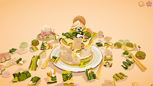 画像ギャラリー No.012のサムネイル画像 / 思わずお腹が減ってくるお料理ブロックパズル「UMAMI」，2025年後半にリリース。つられてやってきた動物を撫でられる