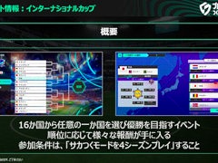 「サカつく2026」，Ver.2.1アップデートを実施。イベント「インターナショナルカップ」を開催