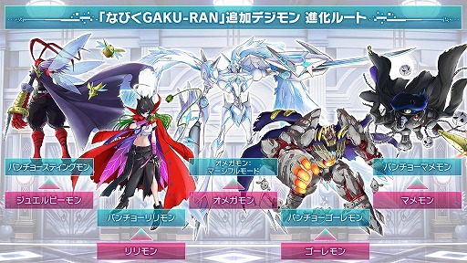 画像ギャラリー No.006のサムネイル画像 / バンチョー大集合。「デジモンストーリー タイムストレンジャー」の有料DLC第2弾「なびくGAKU-RAN(ガクラン)」,1月22日に配信