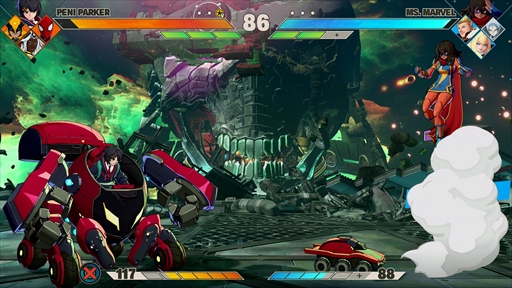 画像ギャラリー No.003のサムネイル画像 / ［プレイレポ］「MARVEL Tōkon: Fighting Souls（マーベル闘魂）」EVO Japan出展バージョンをレポート。ペニー・パーカー，マジック，ウルヴァリン，デンジャーの能力をチェック