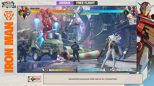 画像ギャラリー No.004のサムネイル画像 / 「MARVEL: Tōkon Fighting Souls」,アイアンマンの技を紹介するキャラクターガイド動画を公開