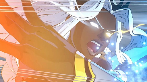 画像ギャラリー No.001のサムネイル画像 / 「マーベル闘魂」，天空の女王「ストーム」プレイガイドを公開。画面に“風”を吹かせて挙動を操る，テクニカルなファイトスタイルが魅力