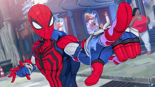 画像ギャラリー No.001のサムネイル画像 / 「マーベル闘魂」，親愛なる隣人「スパイダーマン」のガイド動画を公開。高い機動力，飛び道具，当て身，設置技まで揃った万能キャラクター