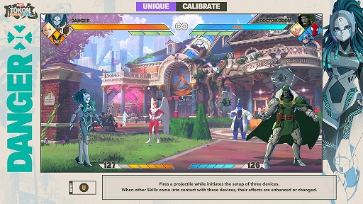 画像ギャラリー No.002のサムネイル画像 / 「マーベル闘魂」,トレーニング施設が自我を持った「デンジャー」のガイド動画を公開。ホバー&設置の技量が問われるテクニカルキャラクターに