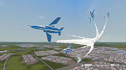 画像ギャラリー No.002のサムネイル画像 / 「Dancing Wings - The Aerobatic Simulator」,Steamで体験版を配信開始。T-4を飛ばし,1人で編隊アクロバット飛行を演じられるフライトシム