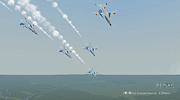画像ギャラリー No.003のサムネイル画像 / 「Dancing Wings - The Aerobatic Simulator」,Steamで体験版を配信開始。T-4を飛ばし,1人で編隊アクロバット飛行を演じられるフライトシム