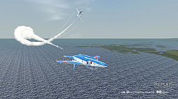 画像ギャラリー No.004のサムネイル画像 / 「Dancing Wings - The Aerobatic Simulator」,Steamで体験版を配信開始。T-4を飛ばし,1人で編隊アクロバット飛行を演じられるフライトシム