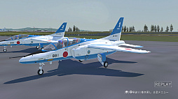 画像ギャラリー No.009のサムネイル画像 / 「Dancing Wings - The Aerobatic Simulator」,Steamで体験版を配信開始。T-4を飛ばし,1人で編隊アクロバット飛行を演じられるフライトシム