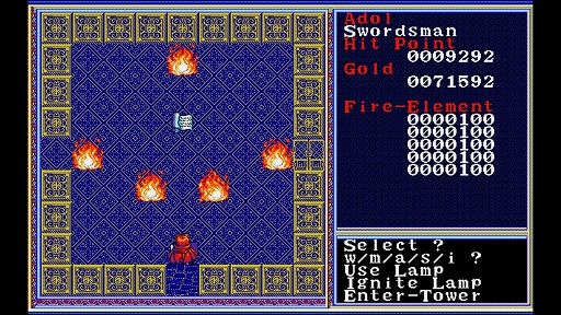 画像ギャラリー No.004のサムネイル画像 / 「EGGコンソール リバイバル ザナドゥ イージーバージョン PC-9801」本日配信。オリジナルの難しさはそのままにグラフィックスなどを強化
