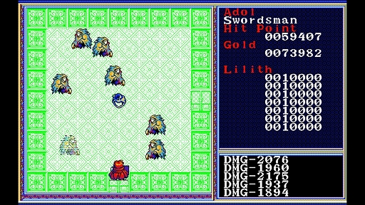 画像ギャラリー No.005のサムネイル画像 / 「EGGコンソール リバイバル ザナドゥ イージーバージョン PC-9801」本日配信。オリジナルの難しさはそのままにグラフィックスなどを強化