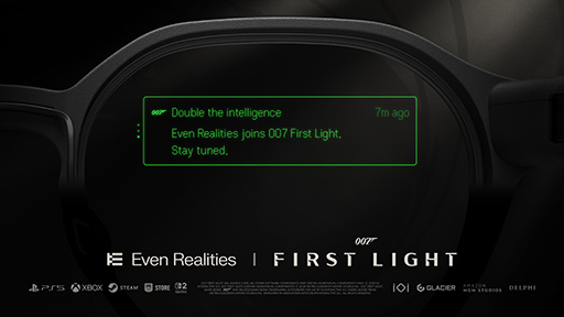 画像ギャラリー No.002のサムネイル画像 / 実在のスマートグラスをボンドが着用？ 「007 First Light」と「Even G2」がコラボレーション