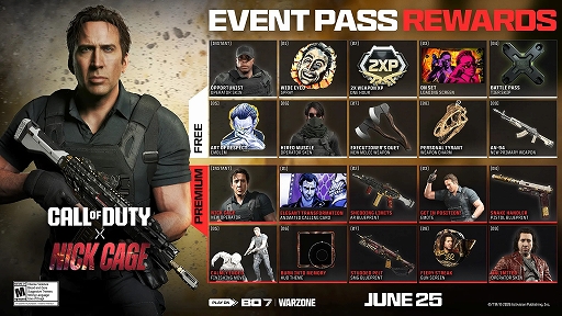 画像ギャラリー No.007のサムネイル画像 / 「Call of Duty: Black Ops 7」,新オペレーターとして“ニコラス・ケイジ”が参戦。期間限定無料トライアルの実施も決定