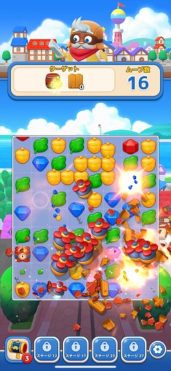 画像ギャラリー No.011のサムネイル画像 / ［プレイレポ］「LINE マッチフライト」は起動から1分で，1ステージクリアできる超スピーディな3マッチパズル。LINE FRIENDSのキャラも登場