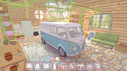 画像ギャラリー No.003のサムネイル画像 / 「Unpacking」にインスパイアされた，キャンピングカーをカスタマイズするゲーム「Camper Van: Make it Home」，Steamで販売中