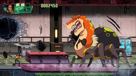 画像ギャラリー No.015のサムネイル画像 / クモと恐竜のハイブリッドモンスターを駆逐する2Dアクション「スパイダーサウルス」，PS5/PS4/Switch向けに本日リリース