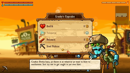 画像ギャラリー No.005のサムネイル画像 / 「SteamWorld Dig」,Steamで無料配布を実施中。採掘ロボットとなって鉱山の奥に潜む謎を解き明かすアクションADV