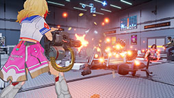 画像ギャラリー No.032のサムネイル画像 / 改造人間「マシンガール」と巨大ブラック企業の戦いを描くアクションSTG「ゼンシンマシンガール」，10月23日に発売
