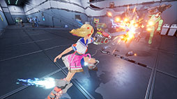 画像ギャラリー No.035のサムネイル画像 / 改造人間「マシンガール」と巨大ブラック企業の戦いを描くアクションSTG「ゼンシンマシンガール」，10月23日に発売