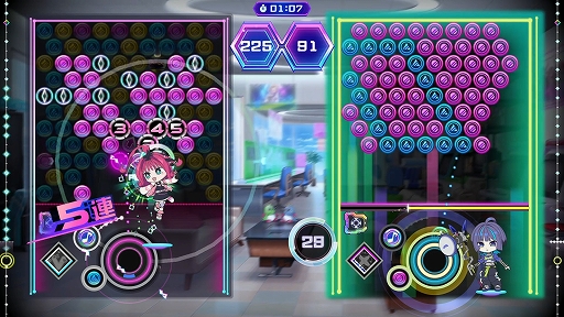 画像ギャラリー No.004のサムネイル画像 / タイトーの新作リズムパズルゲーム「QQQbeats!!!(キュキュキュビーツ)」,Switch向けに2025年秋の発売決定