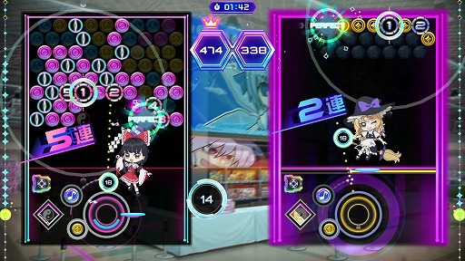 画像ギャラリー No.005のサムネイル画像 / リズミカルパズルゲーム「QQQbeats!!!」,Ver.1.4.0を本日リリース。「Destr0yer」「Sound Chimera」などを含む全4曲を無料追加