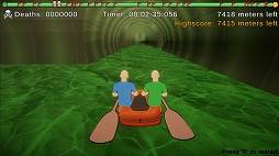 画像ギャラリー No.002のサムネイル画像 / 中毒性の高いボート漕ぎアクションゲーム「パドルパドルパドる」，7月25日にSteamでリリース。溶岩ルートなどを楽しめる体験版も配信中