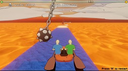 画像ギャラリー No.004のサムネイル画像 / 中毒性の高いボート漕ぎアクションゲーム「パドルパドルパドる」，7月25日にSteamでリリース。溶岩ルートなどを楽しめる体験版も配信中