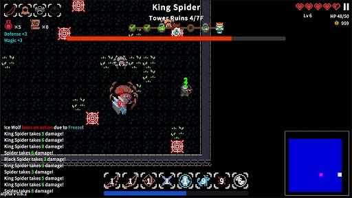 画像ギャラリー No.006のサムネイル画像 / 「Delve Survivors: A Dungeon Roguelike」,Steam版を11月12日発売。9つのメインダンジョンと100階の「The Abyss」を収録
